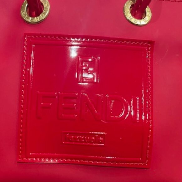 Fendi Red Plastic Micro / Mini Top Handle Bag - Picture 5 of 8